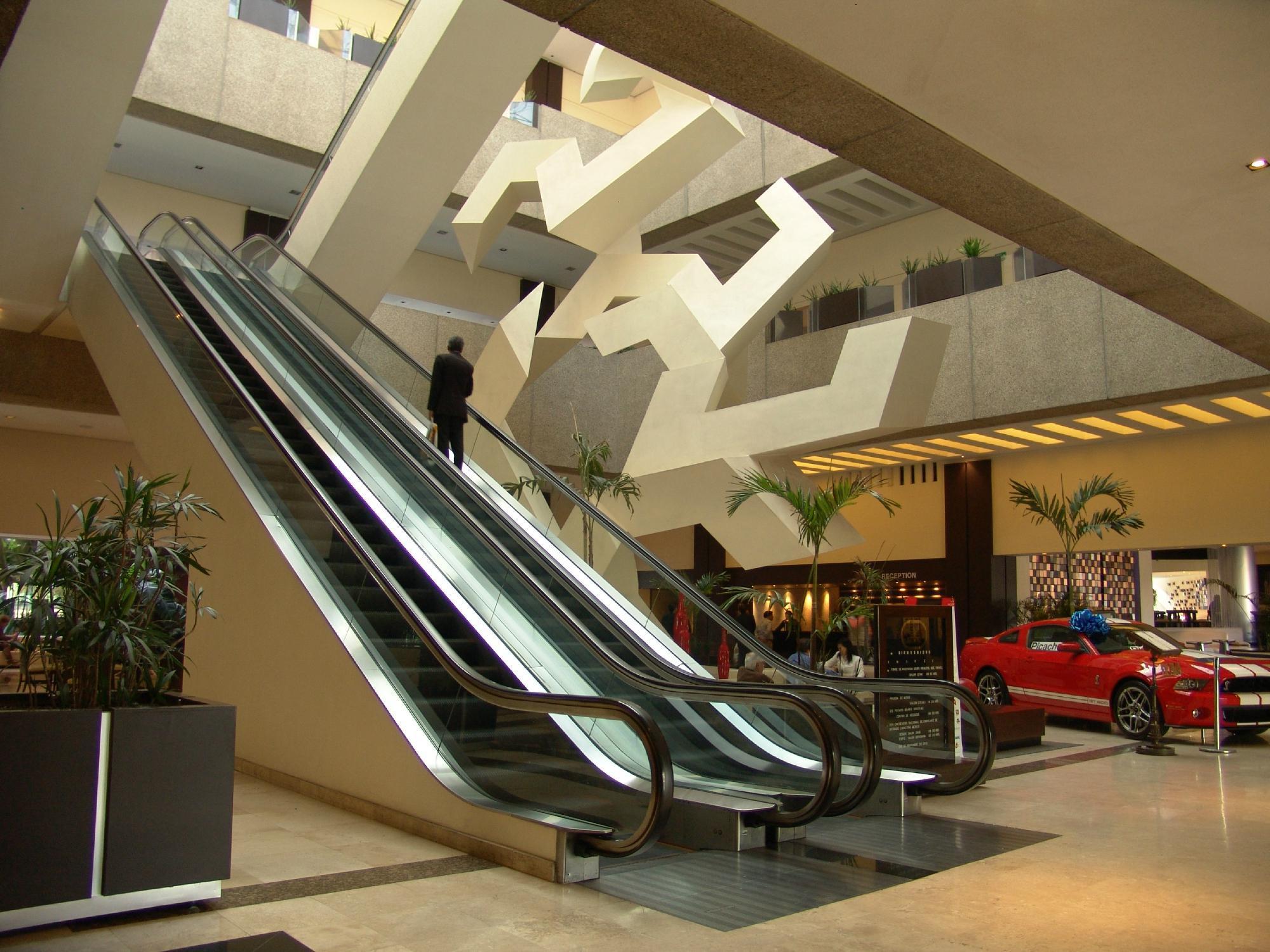 Hotel Royal Pedregal Mexiko-Stadt Exterior foto Escalators at the shopping mall